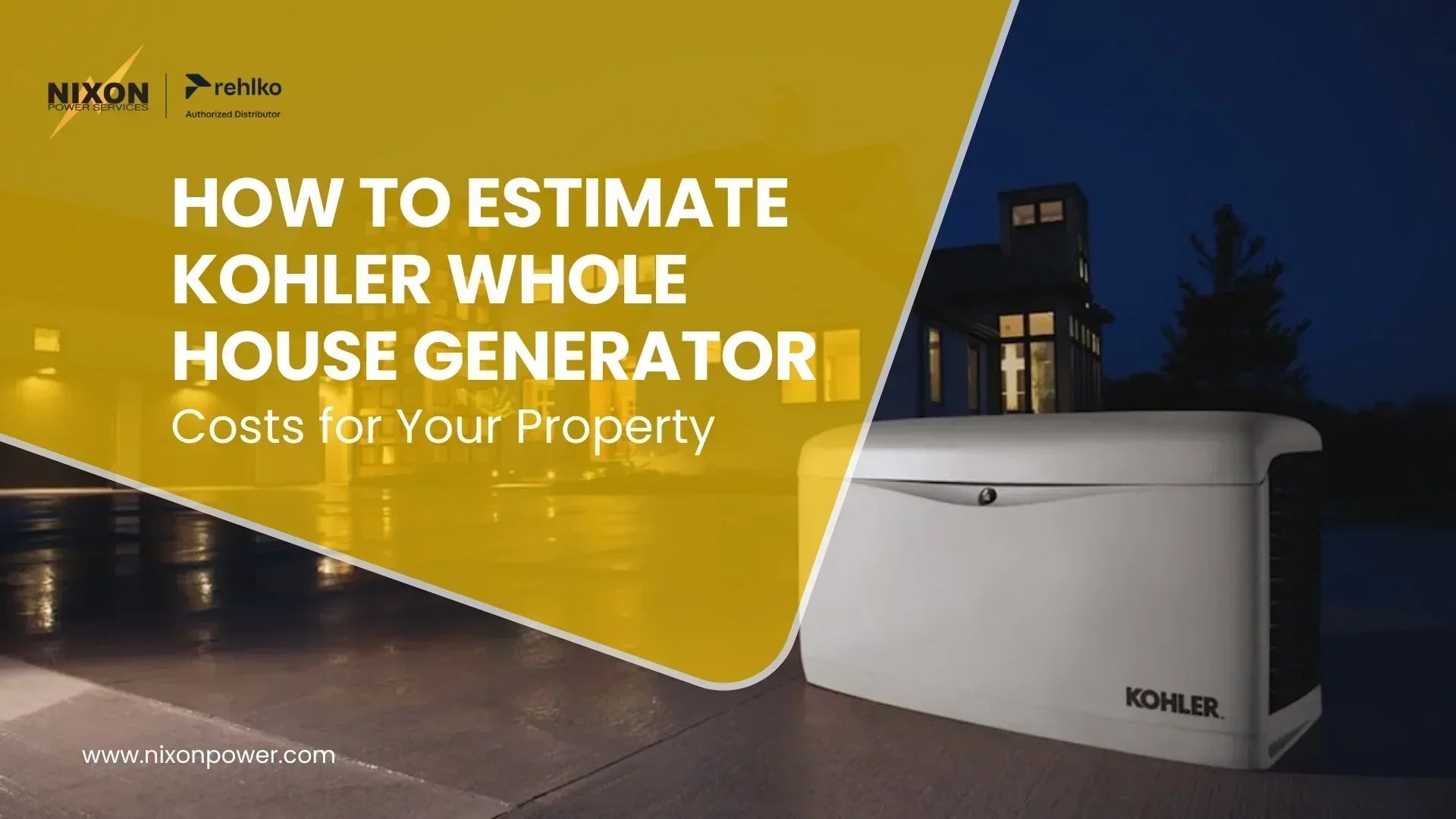 How to Estimate Kohler Whole House Generator Costs
