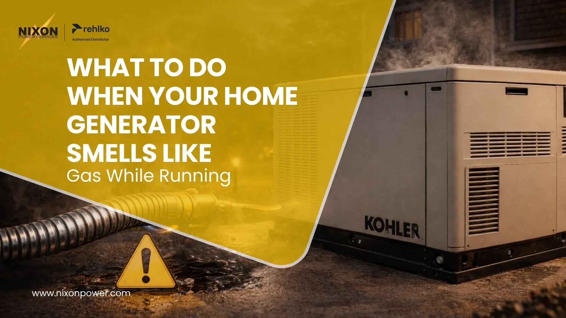 What to Do When a Generator Smells Like Gas While Running