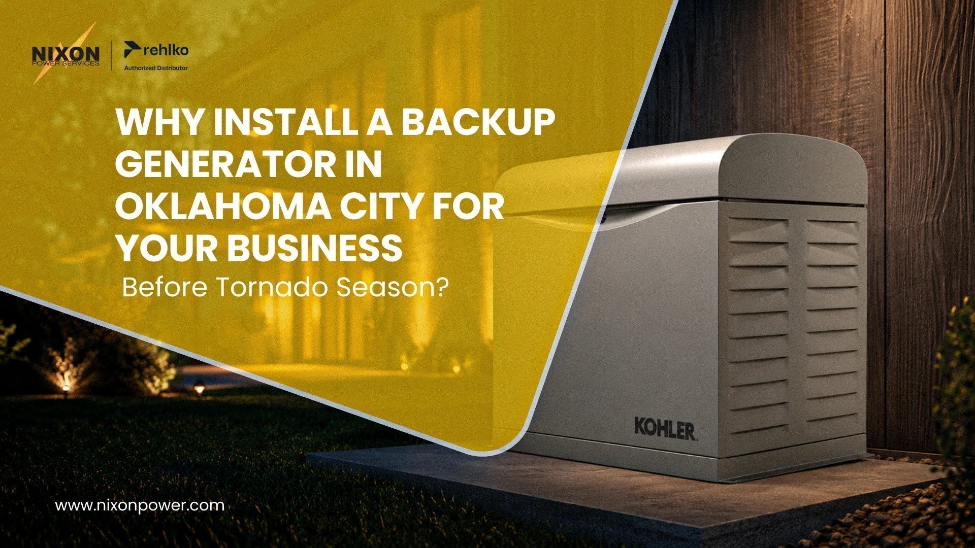 Why Install a Backup Generator in Oklahoma City for Your Business Before Tornado Season?