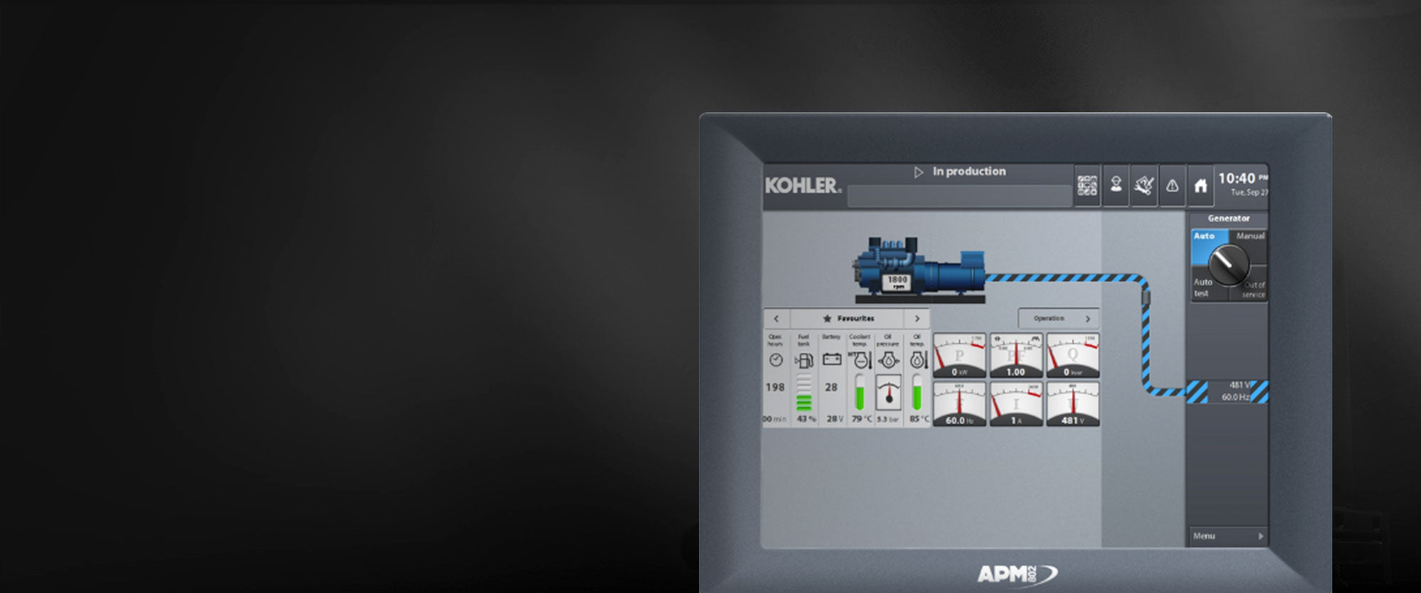 Kohler Generator With Decision Maker Controllers