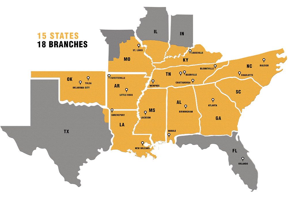Nixon Power Services Locations Map In USA