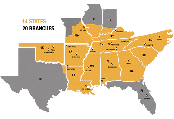 Nixon Power Services Locations Map In USA